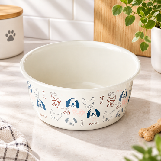 Kawaii Stainless Steel Pet Bowl