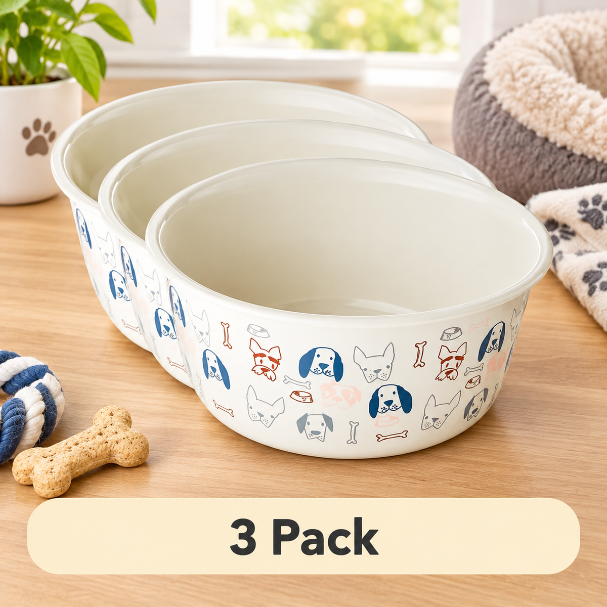 Kawaii Stainless Steel Pet Bowl