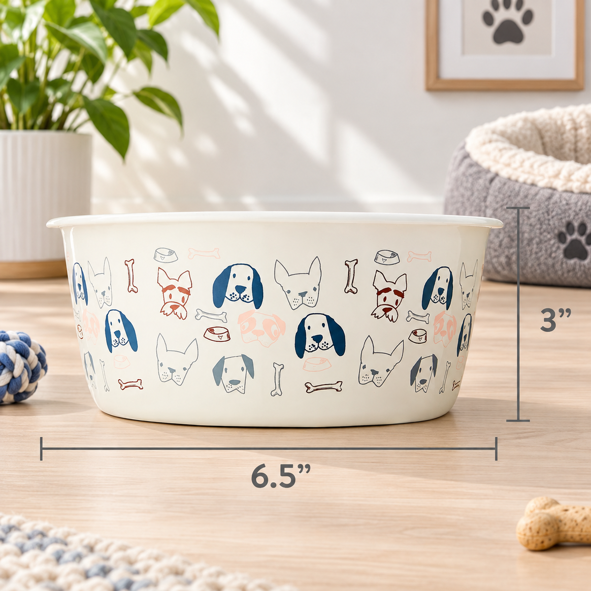 Kawaii Stainless Steel Pet Bowl